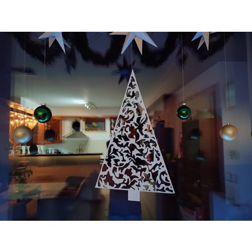 Ablakdísz - 1-es karácsonyfa