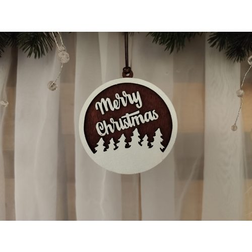 Karácsonyfadísz - Erdő - Merry Christmas